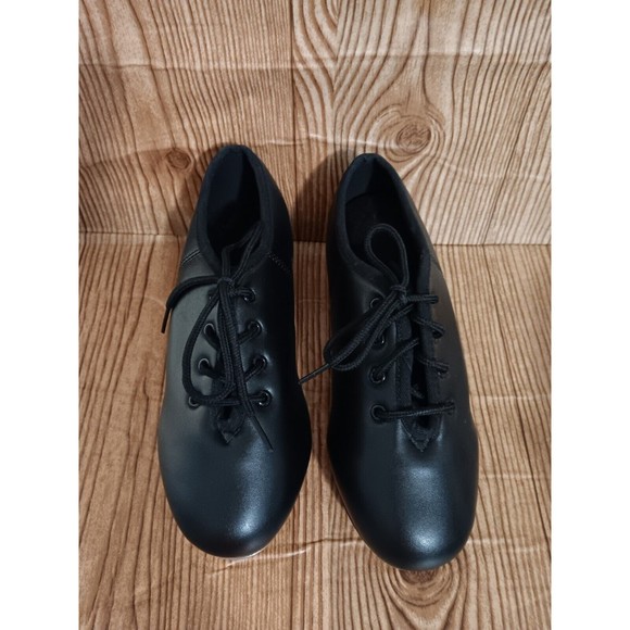 Bokimd Kids Lace Black Tap Shoes-2.5 NWOT. Left insole needs to glue.(SKU099) - Picture 1 of 7